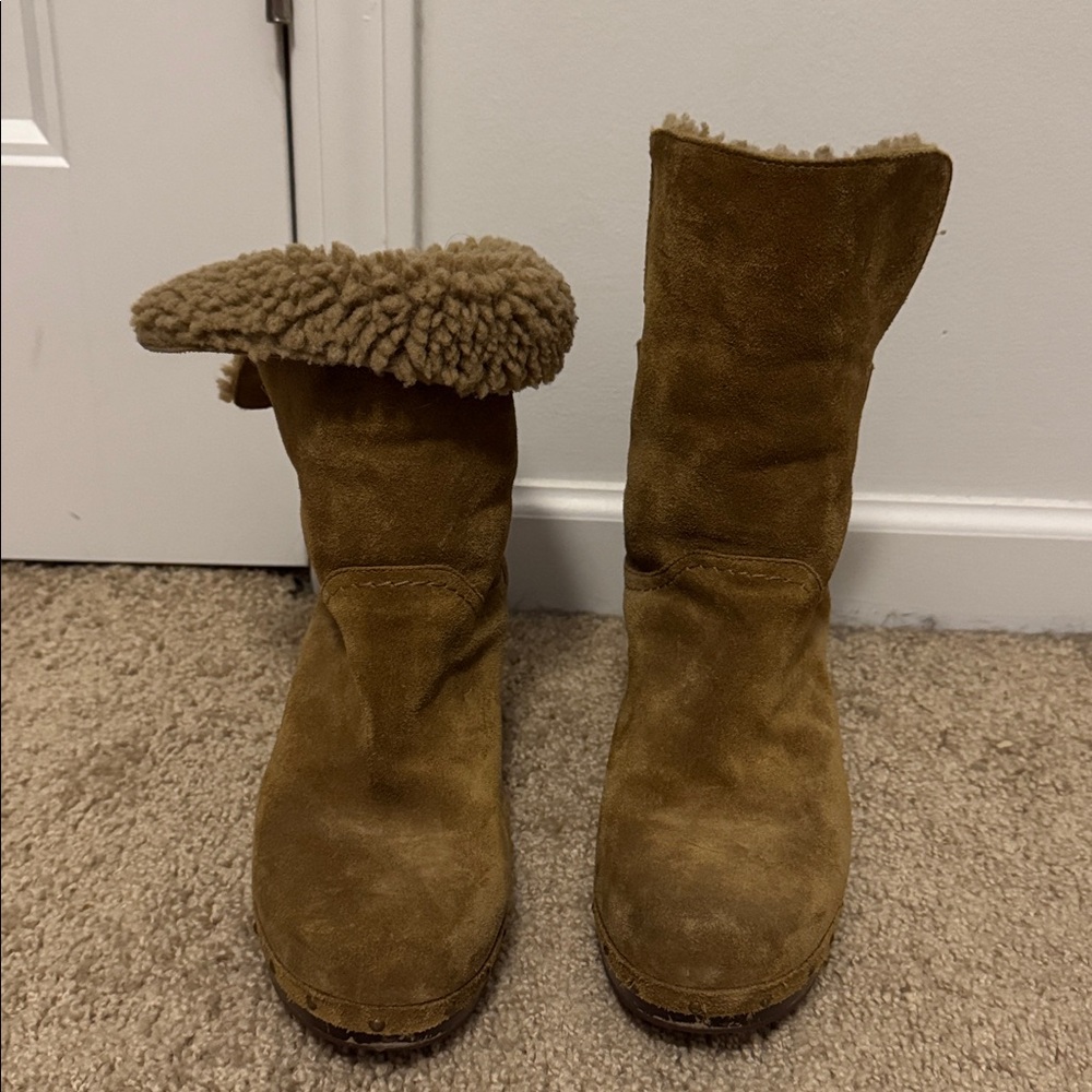 UGG Tan Shearling Boots